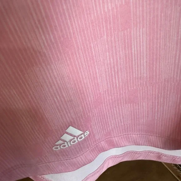 Adidas Women's Pink Collared Active Golf Tennis Pickle Ball Tank Top Shirt Sz M - Picture 7 of 12